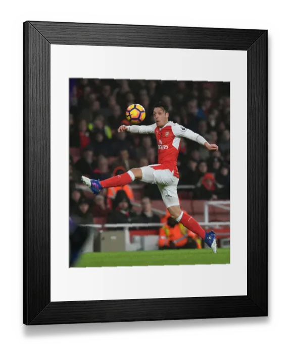 Framed Print : Arsenal's Mesut Ozil in Action against Watford - Premier League 2016-17 Framed Print : Arsenal's Mesut Ozil in Action against Watford - Premier League 2016-17