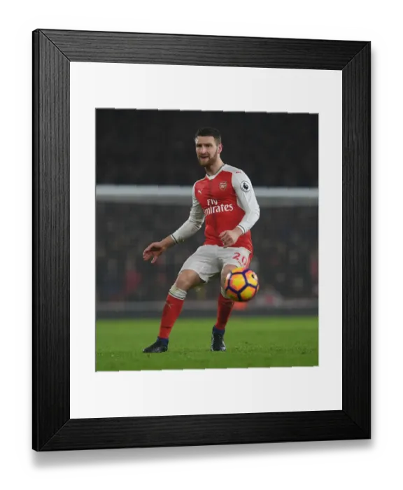 Framed Print : Arsenal's Mustafi in Action: Arsenal vs. Watford (2016-17) Framed Print : Arsenal's Mustafi in Action: Arsenal vs. Watford (2016-17)