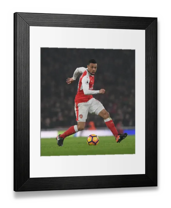 Framed Print : Arsenal's Coquelin in Action Against Watford - Premier League 2016-17