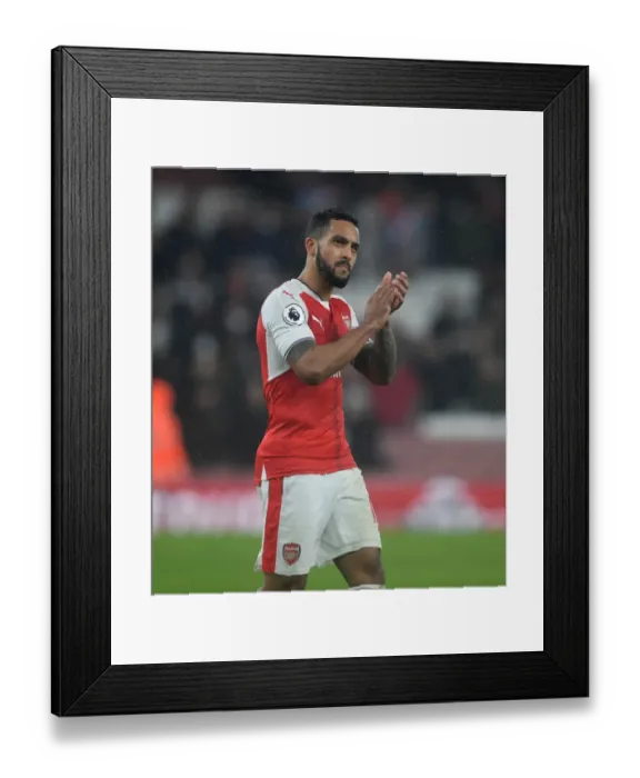 Framed Print : Arsenal's Theo Walcott Celebrates with Fans after Arsenal v Watford Match, Premier League 2016-17 Framed Print : Arsenal's Theo Walcott Celebrates with Fans after Arsenal v Watford Match, Premier League 2016-17