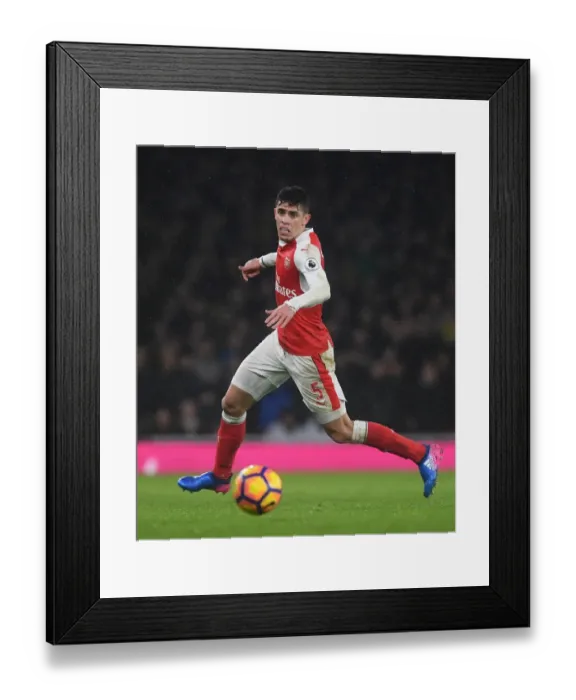 Framed Print : Gabriel in Action: Arsenal vs. Watford, Premier League 2016-17 Framed Print : Gabriel in Action: Arsenal vs. Watford, Premier League 2016-17