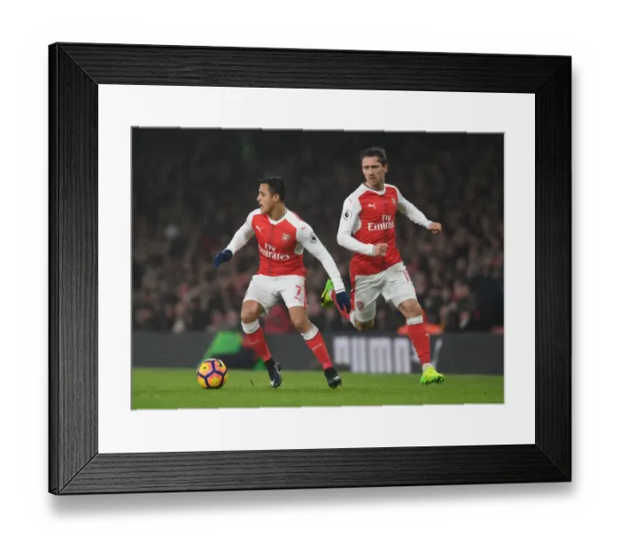 Framed Print : Arsenal's Sanchez and Monreal in Action against Watford, Premier League 2016-17 Framed Print : Arsenal's Sanchez and Monreal in Action against Watford, Premier League 2016-17