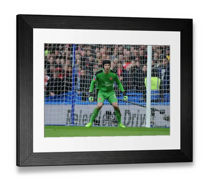 Framed Print : Petr Cech's Unwavering Focus: A Chelsea vs. Arsenal Rivalry (2016-17)