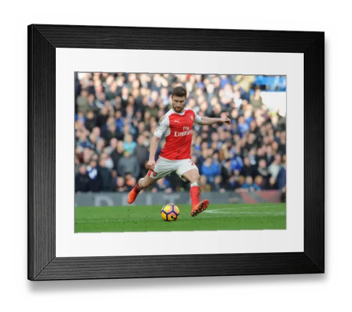 Framed Print : Shkodran Mustafi: Arsenal's Fortress at Stamford Bridge (Chelsea v Arsenal 2016-17) Framed Print : Shkodran Mustafi: Arsenal's Fortress at Stamford Bridge (Chelsea v Arsenal 2016-17)