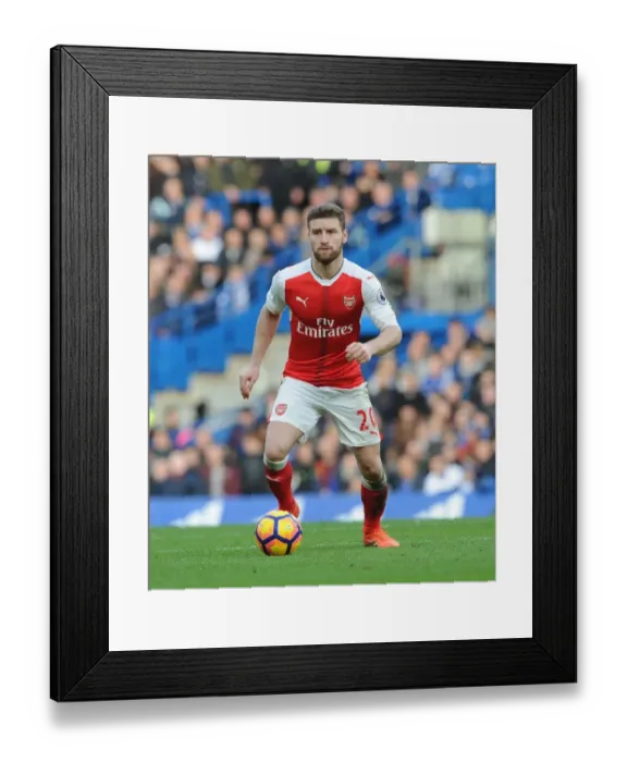 Framed Print : Shkodran Mustafi: Arsenal's Defensive Wall at Stamford Bridge (Chelsea v Arsenal 2016-17) Framed Print : Shkodran Mustafi: Arsenal's Defensive Wall at Stamford Bridge (Chelsea v Arsenal 2016-17)