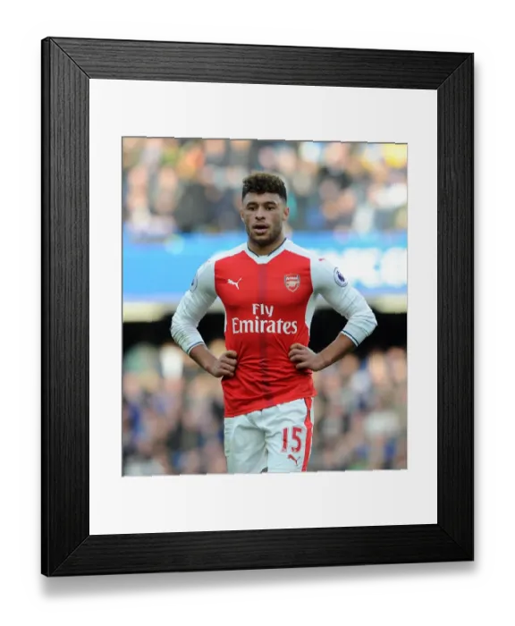 Framed Print : Alex Oxlade-Chamberlain: In Action Against Chelsea - Premier League 2016-17