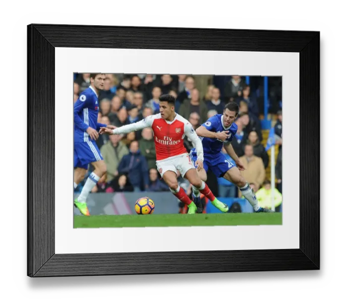 Framed Print : Clash of Titans: Sanchez vs Azpilicueta - Premier League Showdown (Chelsea vs Arsenal 2016-17) Framed Print : Clash of Titans: Sanchez vs Azpilicueta - Premier League Showdown (Chelsea vs Arsenal 2016-17)
