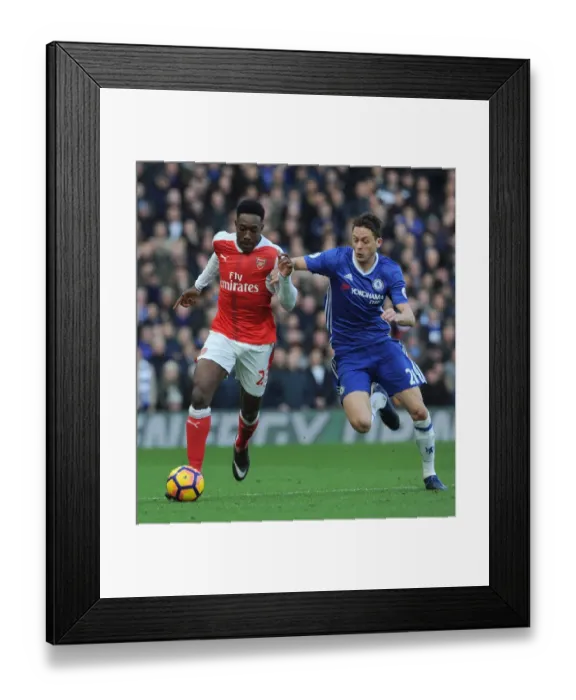 Framed Print : Clash of Titans: Welbeck vs Matic - Chelsea vs Arsenal, Premier League 2016-17