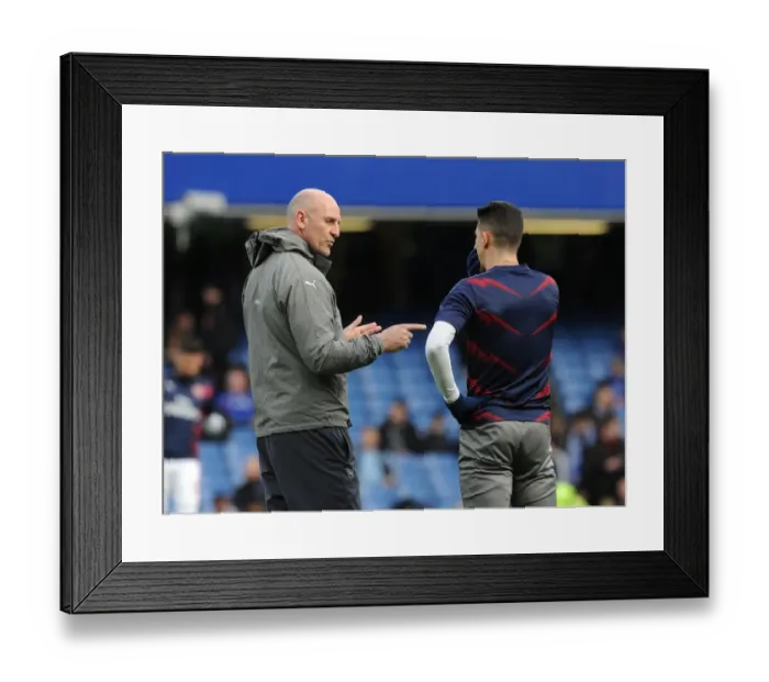 Framed Print : Steve Bould (Arsenal Assistant manager) Gabriel (Arsenal) Framed Print : Steve Bould (Arsenal Assistant manager) Gabriel (Arsenal)