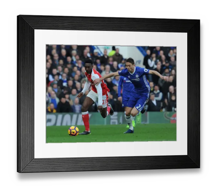 Framed Print : Matic's Masterclass: Chelsea Overpower Arsenal 3-1 in Premier League Showdown (Danny Welbeck, Nemanja Matic)