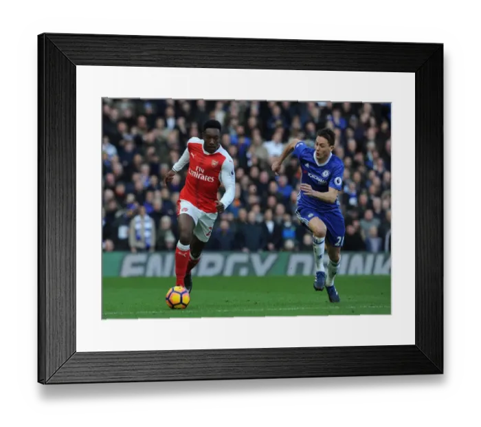 Framed Print : Danny Welbeck (Arsenal) Nemanja Matic (Chelsea). Chelsea 3: 1 Arsenal. Premier League