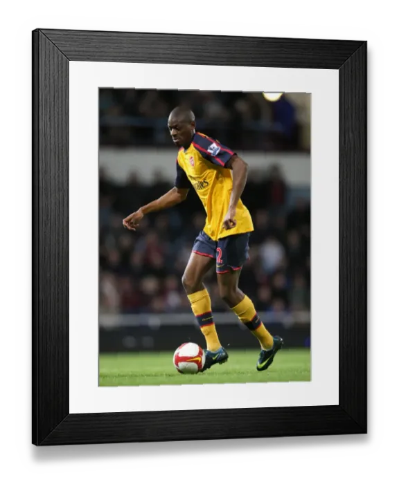 Framed Print : Abou Diaby's Brilliant Performance: Arsenal's 2-0 Victory Over West Ham in the Premier League