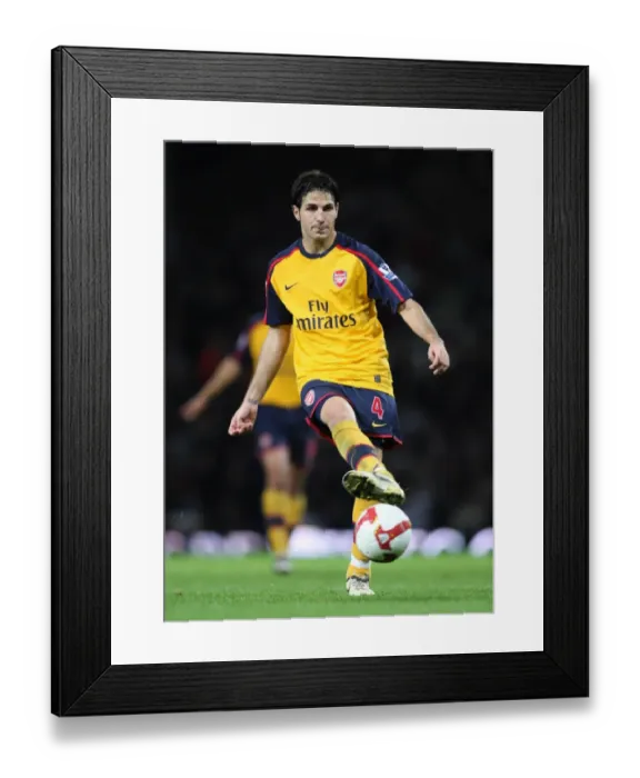 Framed Print : Cesc Fabregas's Leadership: Arsenal's 2-0 Victory over West Ham United, Barclays Premier League, 2008