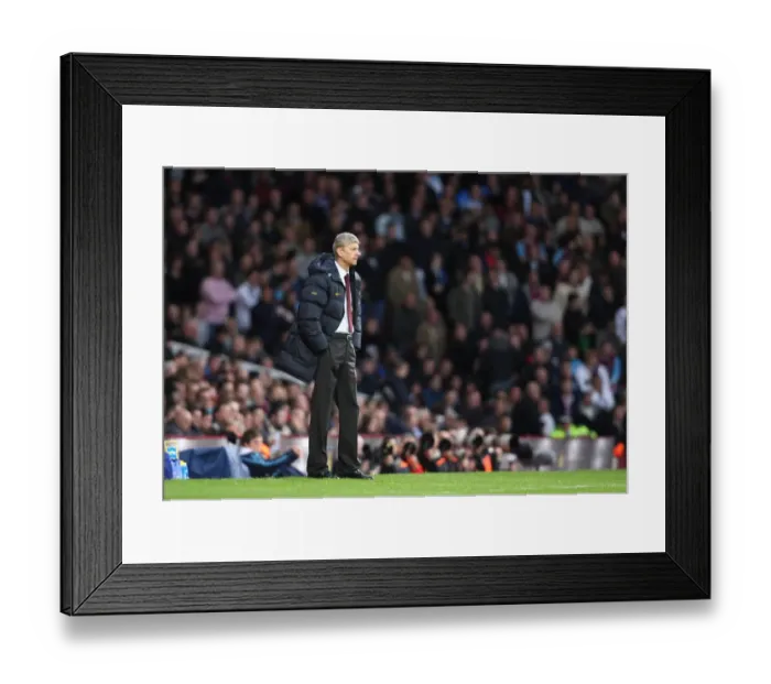 Framed Print : Arsene Wenger's Victory: Arsenal Overpowers West Ham United 0-2 in the Barclays Premier League, 2008
