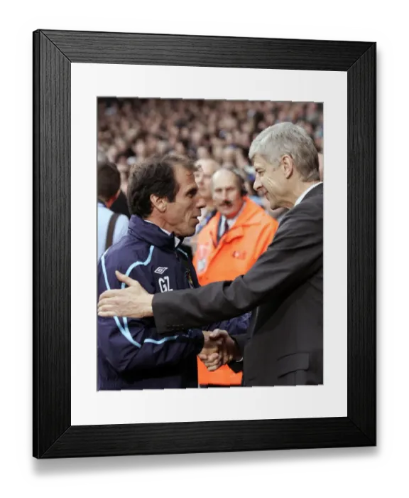 Framed Print : Wenger's Victory over Zola: Arsenal's 2-0 Win at Upton Park (2008) Framed Print : Wenger's Victory over Zola: Arsenal's 2-0 Win at Upton Park (2008)
