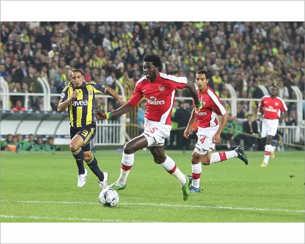 Emmanuel Adebayor on his way to score Arsenals 1st