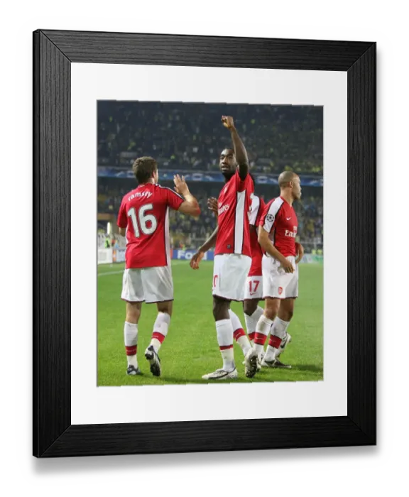 Framed Print : Johan Djourou's Jubilation: Arsenal's Unforgettable 5-2 Victory Over Fenerbahce In The Champions League Framed Print : Johan Djourou's Jubilation: Arsenal's Unforgettable 5-2 Victory Over Fenerbahce In The Champions League