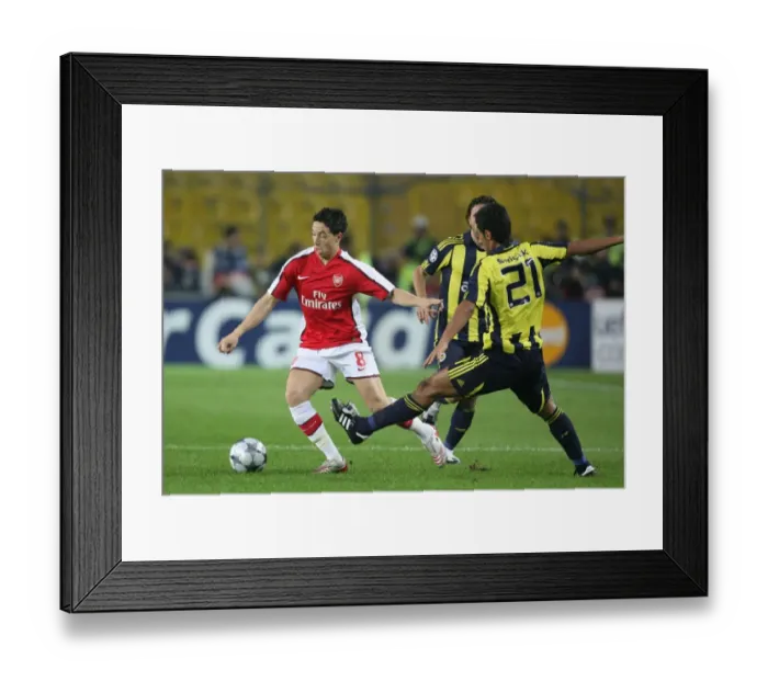 Framed Print : Samir Nasri (Arsenal) Selcuk Sahin (Fenebahce) Framed Print : Samir Nasri (Arsenal) Selcuk Sahin (Fenebahce)