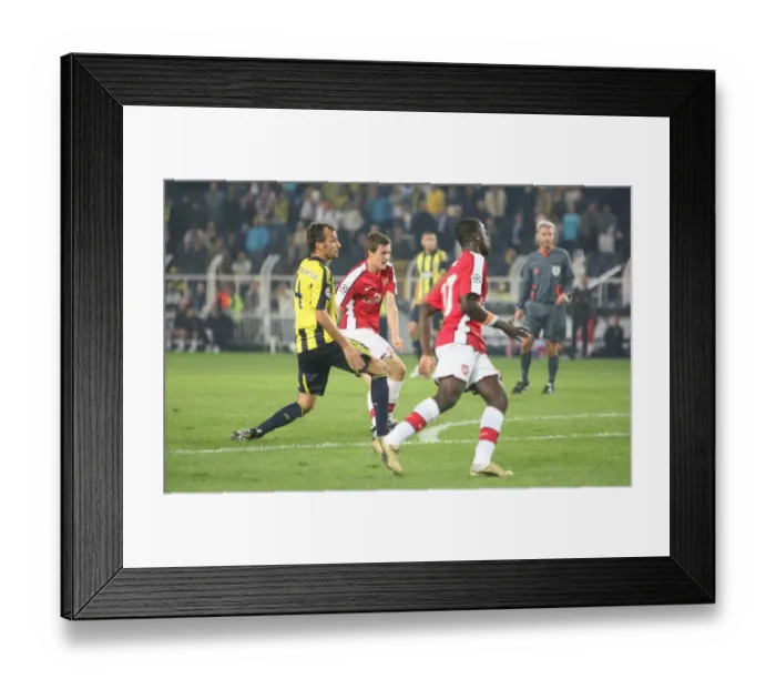 Framed Print : Aaron Ramsey scores Arsenals 5th goal under pressure from Edu Framed Print : Aaron Ramsey scores Arsenals 5th goal under pressure from Edu