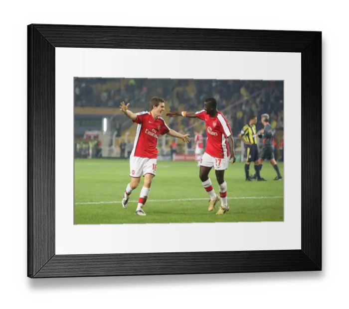 Framed Print : Aaron Ramsey celebrates scoring Arsenals 5th goal Framed Print : Aaron Ramsey celebrates scoring Arsenals 5th goal