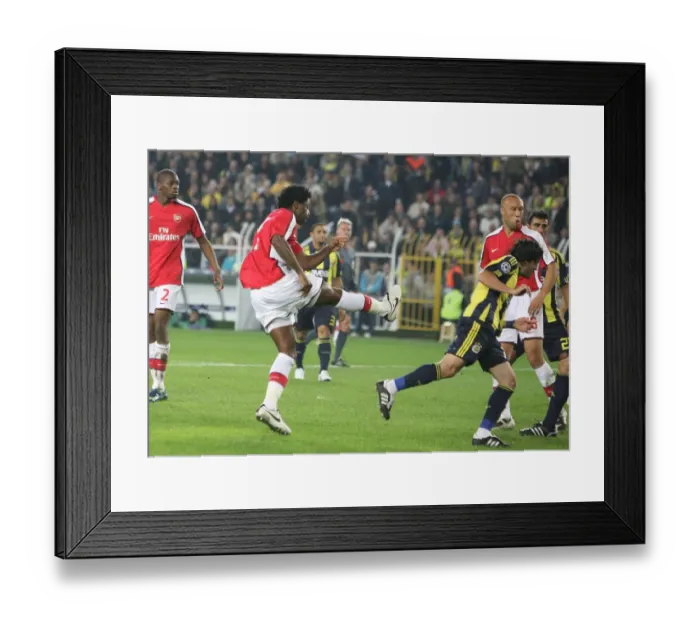 Framed Print : Alex Song's Stunner: Arsenal's 4-2 Goal vs. Fenerbahce in Champions League Framed Print : Alex Song's Stunner: Arsenal's 4-2 Goal vs. Fenerbahce in Champions League