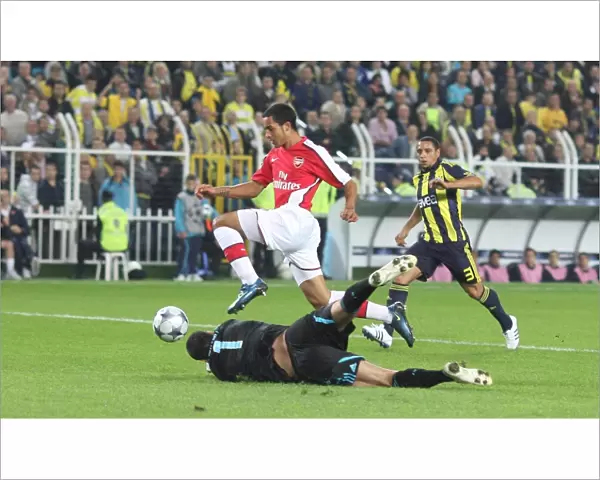 Theo Walcott Scores Arsenal's Second Goal Past Volkan Demirel in UEFA Champions League: Fenerbahce 2-5 Arsenal