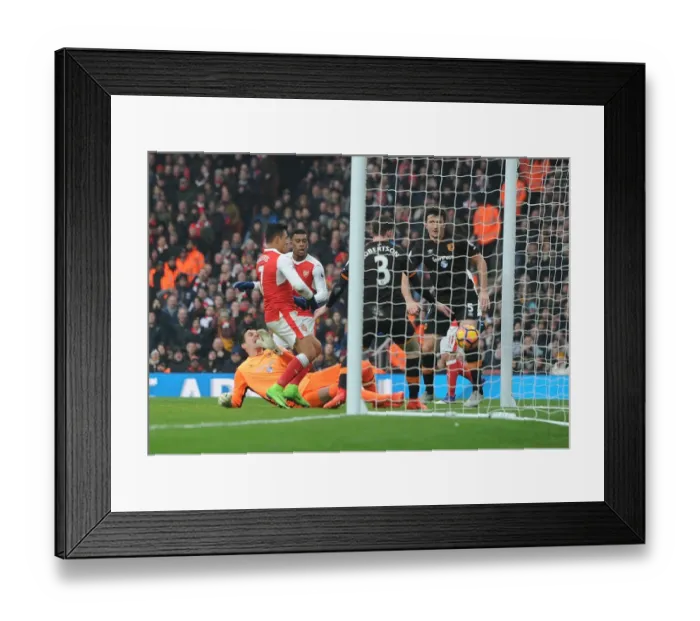 Framed Print : Alexis Sanchez Scores for Arsenal Against Hull City in 2017 Premier League Match Framed Print : Alexis Sanchez Scores for Arsenal Against Hull City in 2017 Premier League Match