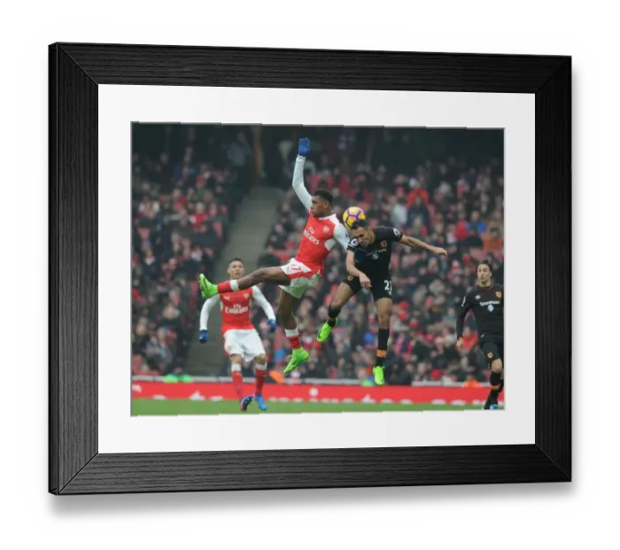 Framed Print : Arsenal vs Hull City: Clash between Iwobi and Elmohamady in the Premier League
