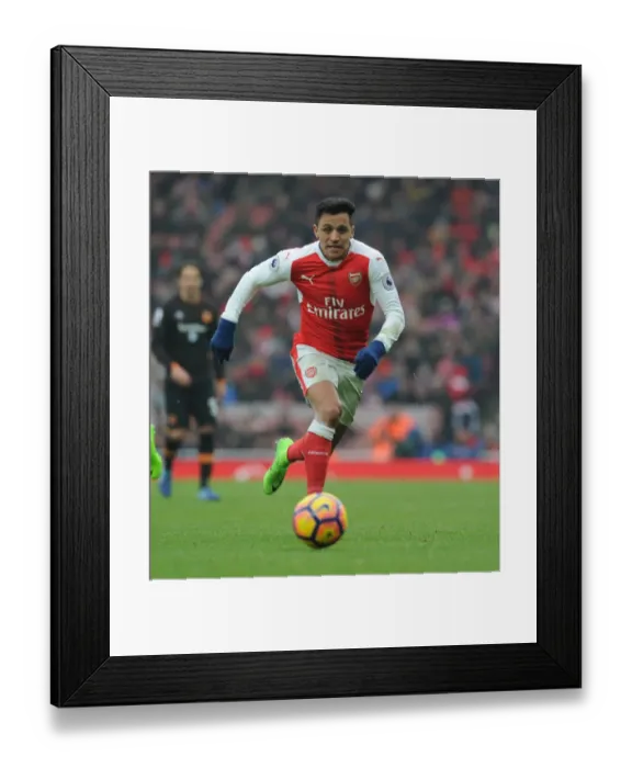 Framed Print : Alexis Sanchez in Action: Arsenal vs. Hull City, Premier League 2016-17 Framed Print : Alexis Sanchez in Action: Arsenal vs. Hull City, Premier League 2016-17