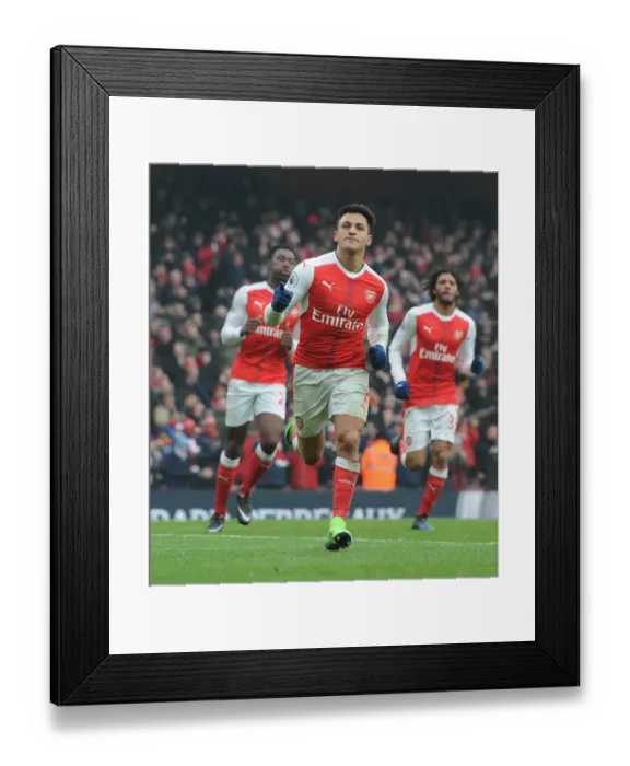 Framed Print : Alexis Sanchez Scores His Second: Arsenal's Victory Over Hull City in Premier League 2016-17 Framed Print : Alexis Sanchez Scores His Second: Arsenal's Victory Over Hull City in Premier League 2016-17
