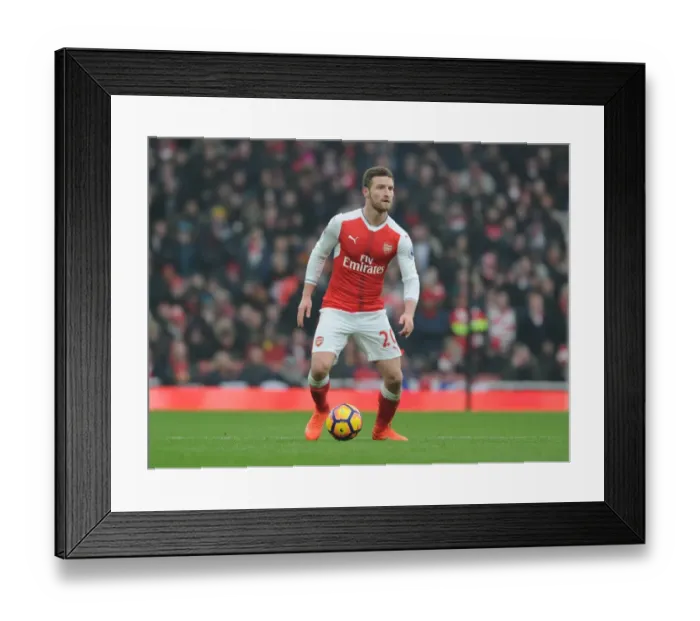 Framed Print : Arsenal's Mustafi in Action: Premier League 2016-17 - Arsenal vs. Hull City
