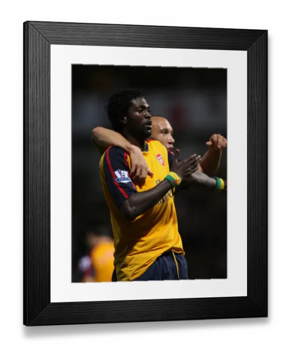 Framed Print : Adebayor's Brace: Arsenal's 2-0 Victory Over West Ham, 2008 Framed Print : Adebayor's Brace: Arsenal's 2-0 Victory Over West Ham, 2008
