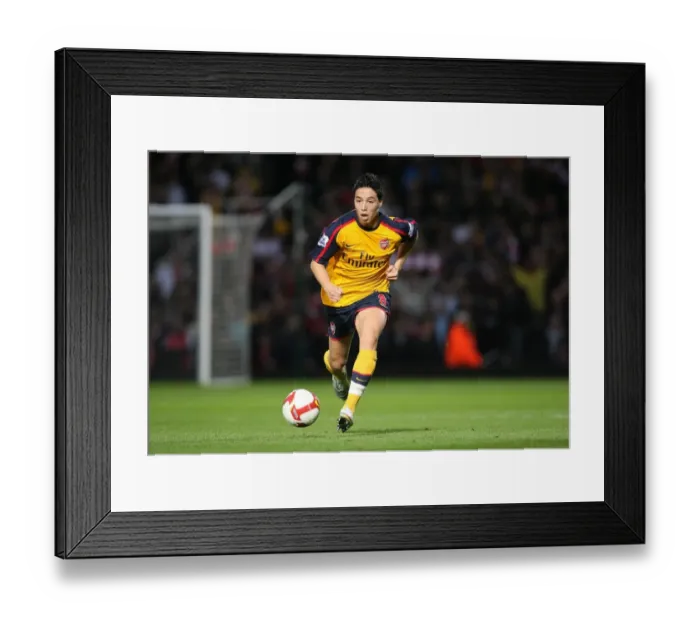 Framed Print : Nasri's Brilliance: Arsenal's 2-0 Triumph Over West Ham United, October 2008