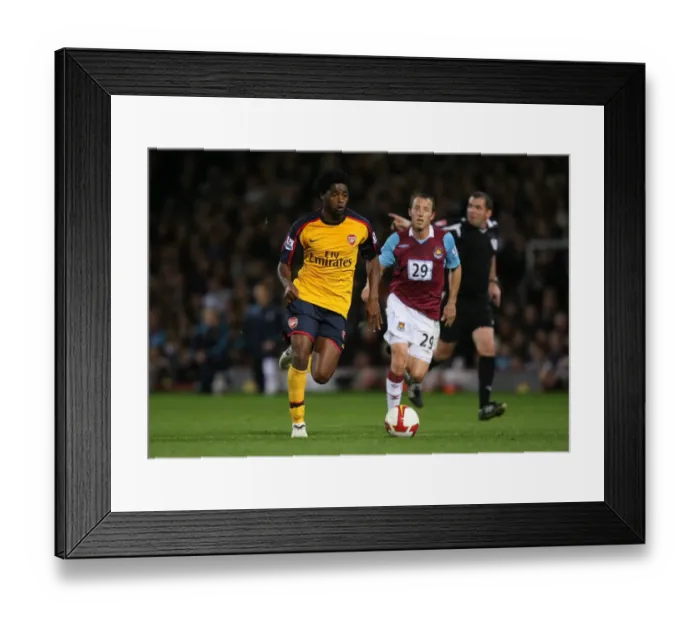 Framed Print : Song's Double Strike: Arsenal's Victory Over West Ham (26 / 10 / 2008)
