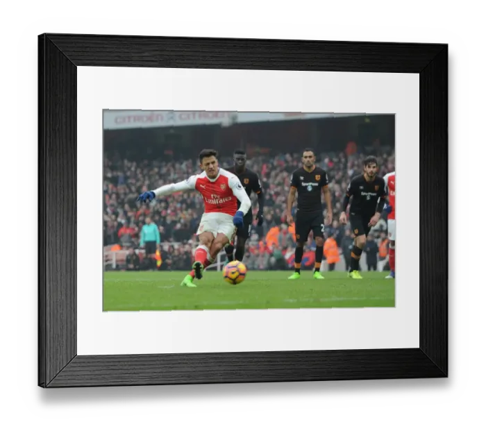 Framed Print : Alexis Sanchez Scores Penalty: Arsenal's Win Against Hull City, Premier League 2016-17 Framed Print : Alexis Sanchez Scores Penalty: Arsenal's Win Against Hull City, Premier League 2016-17