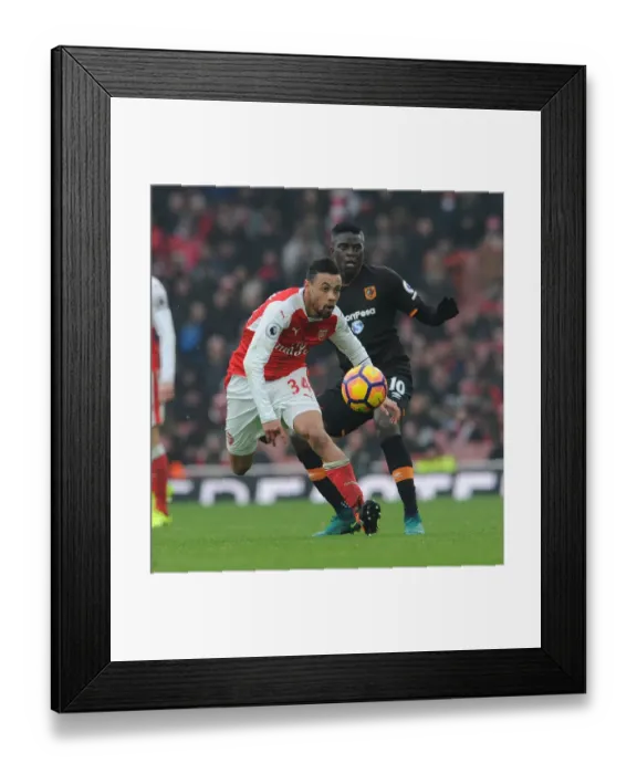 Framed Print : Coquelin vs Diaye: A Midfield Battle at the Emirates - Arsenal vs Hull City, 2016-17 Framed Print : Coquelin vs Diaye: A Midfield Battle at the Emirates - Arsenal vs Hull City, 2016-17
