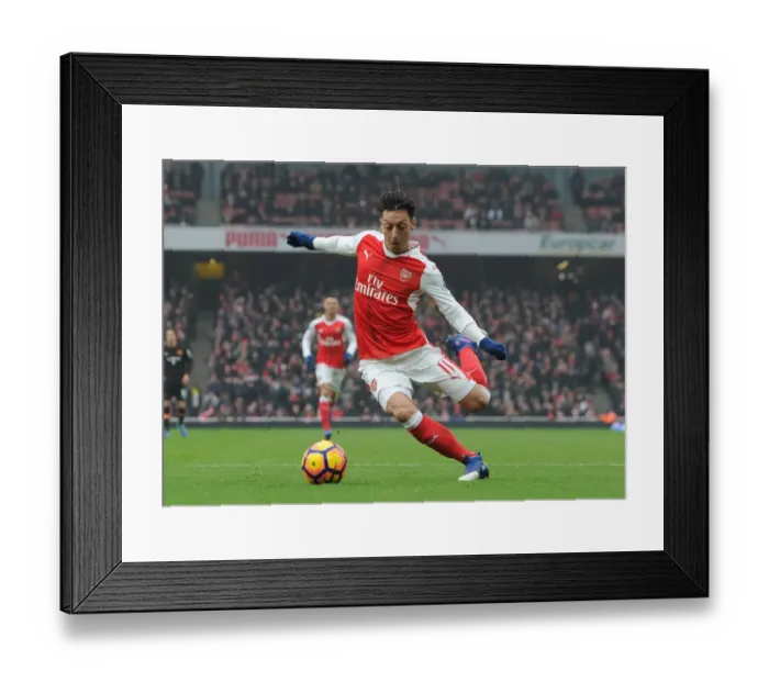Framed Print : Arsenal's Mesut Ozil: In Action Against Hull City (2016-17) - Premier League Showdown at Emirates Stadium