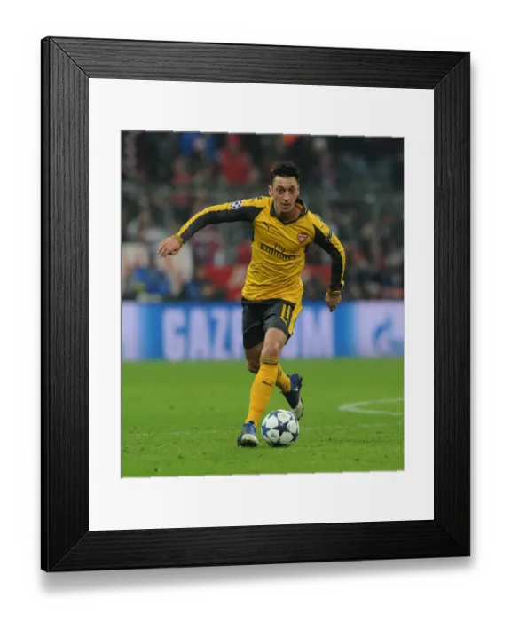 Framed Print : Mesut Ozil: Arsenal's Star Performance against Bayern Munich in UEFA Champions League (Munich 2017)