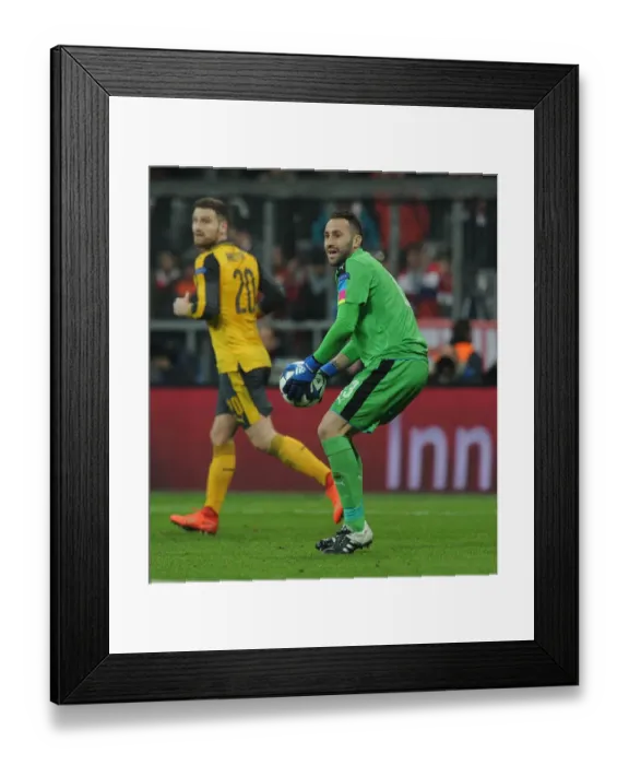 Framed Print : Arsenal's David Ospina Faces Bayern Munich in UEFA Champions League Round of 16: First Leg Framed Print : Arsenal's David Ospina Faces Bayern Munich in UEFA Champions League Round of 16: First Leg