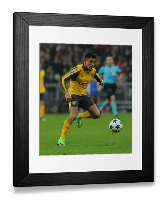 Framed Print : Alexis Sanchez vs. Bayern Munich: Arsenal's Star Forward in 2016-17 UEFA Champions League Showdown Framed Print : Alexis Sanchez vs. Bayern Munich: Arsenal's Star Forward in 2016-17 UEFA Champions League Showdown