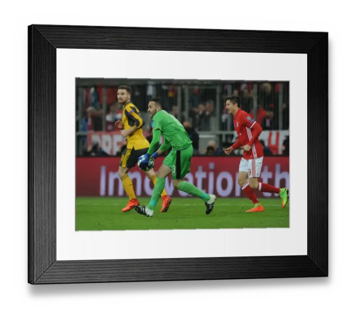 Framed Print : Arsenal's David Ospina Faces Bayern Munich in UEFA Champions League Showdown Framed Print : Arsenal's David Ospina Faces Bayern Munich in UEFA Champions League Showdown