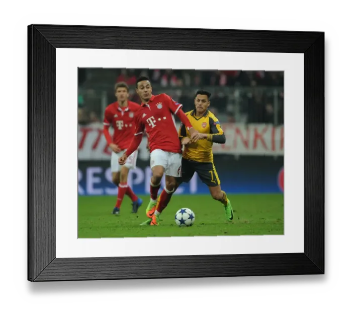 Framed Print : Champions Clash: Bayern Munich vs. Arsenal - UCL Round of 16, First Leg Framed Print : Champions Clash: Bayern Munich vs. Arsenal - UCL Round of 16, First Leg