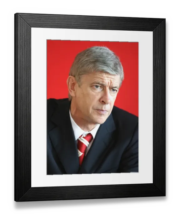 Framed Print : Arsene Wenger at Arsenal AGM, 2008 - Emirates Stadium