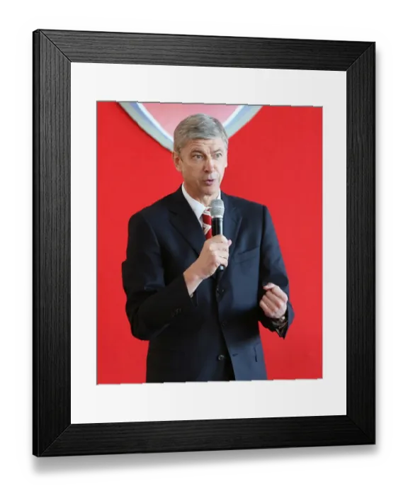 Framed Print : Arsene Wenger at Arsenal AGM, 2008 - Emirates Stadium Framed Print : Arsene Wenger at Arsenal AGM, 2008 - Emirates Stadium