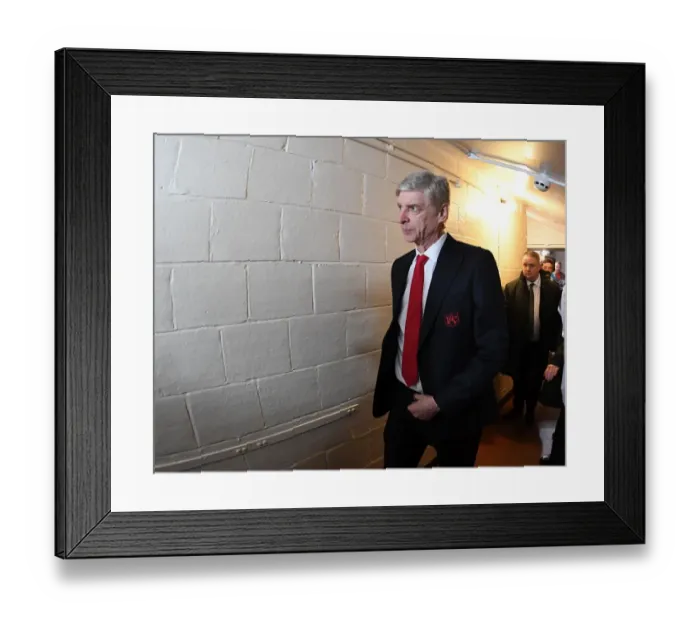 Framed Print : Arsene Wenger at Sutton United: Arsenal's FA Cup Fifth Round Challenge