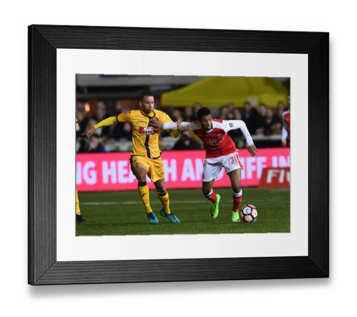 Framed Print : Sutton United vs. Arsenal: The FA Cup Upset - Jeff Reine-Adelaide Breaks Through Framed Print : Sutton United vs. Arsenal: The FA Cup Upset - Jeff Reine-Adelaide Breaks Through