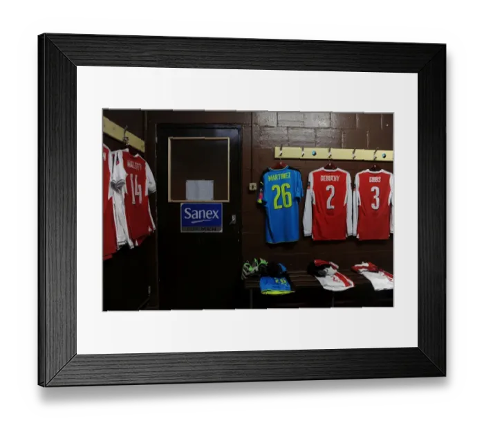 Framed Print : Arsenal's FA Cup Fifth Round Preparations at Sutton United: Behind the Scenes in the Changing Room Framed Print : Arsenal's FA Cup Fifth Round Preparations at Sutton United: Behind the Scenes in the Changing Room