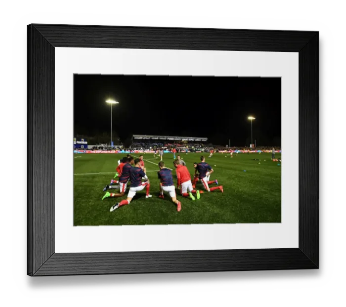 Framed Print : Arsenal's FA Cup Fifth Round Warm-Up: Sutton United vs Arsenal Framed Print : Arsenal's FA Cup Fifth Round Warm-Up: Sutton United vs Arsenal