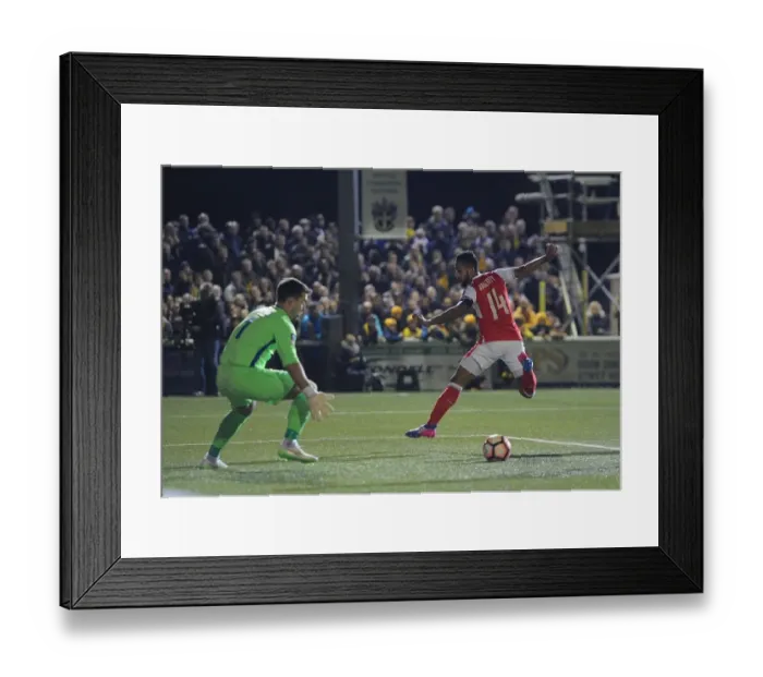 Framed Print : Theo Walcott Scores Shocking Upset: Sutton United vs. Arsenal in FA Cup Fifth Round Framed Print : Theo Walcott Scores Shocking Upset: Sutton United vs. Arsenal in FA Cup Fifth Round