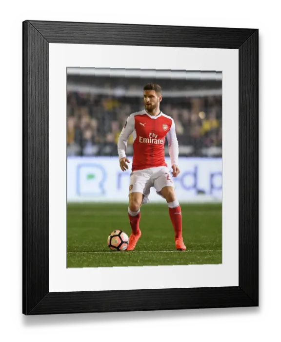 Framed Print : Arsenal's Mustafi Faces Sutton United in FA Cup Fifth Round